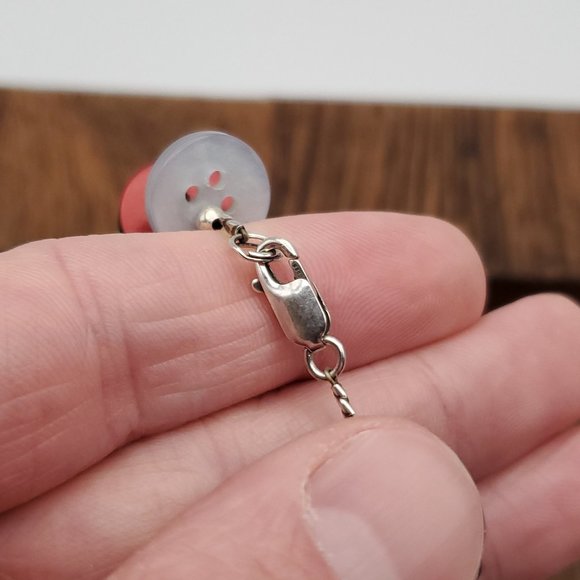 8 Inch 925 Sterling Silver Unique Many Buttons Handmade Bracelet - Picture 4 of 6